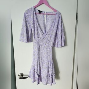 Streetwear Society Lavender Floral Jumpsuit